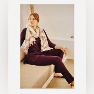 J.Jill açaí (dark maroon burgundy) Affinity slim leg pants size 2X